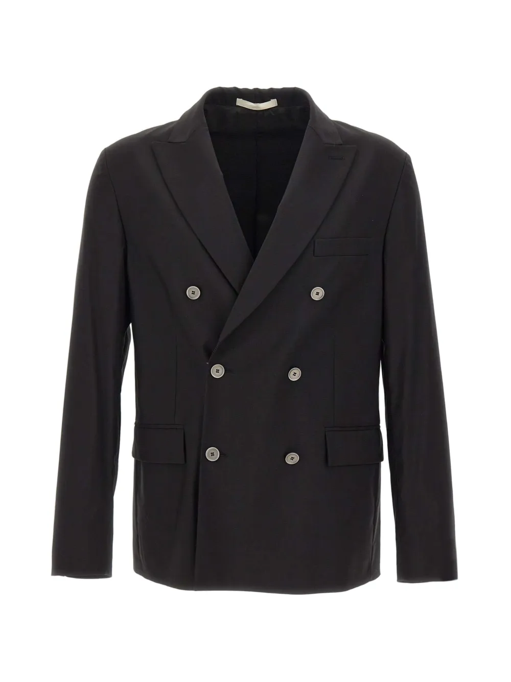 Paolo Pecora double-breasted flap pocket blazer - Nero