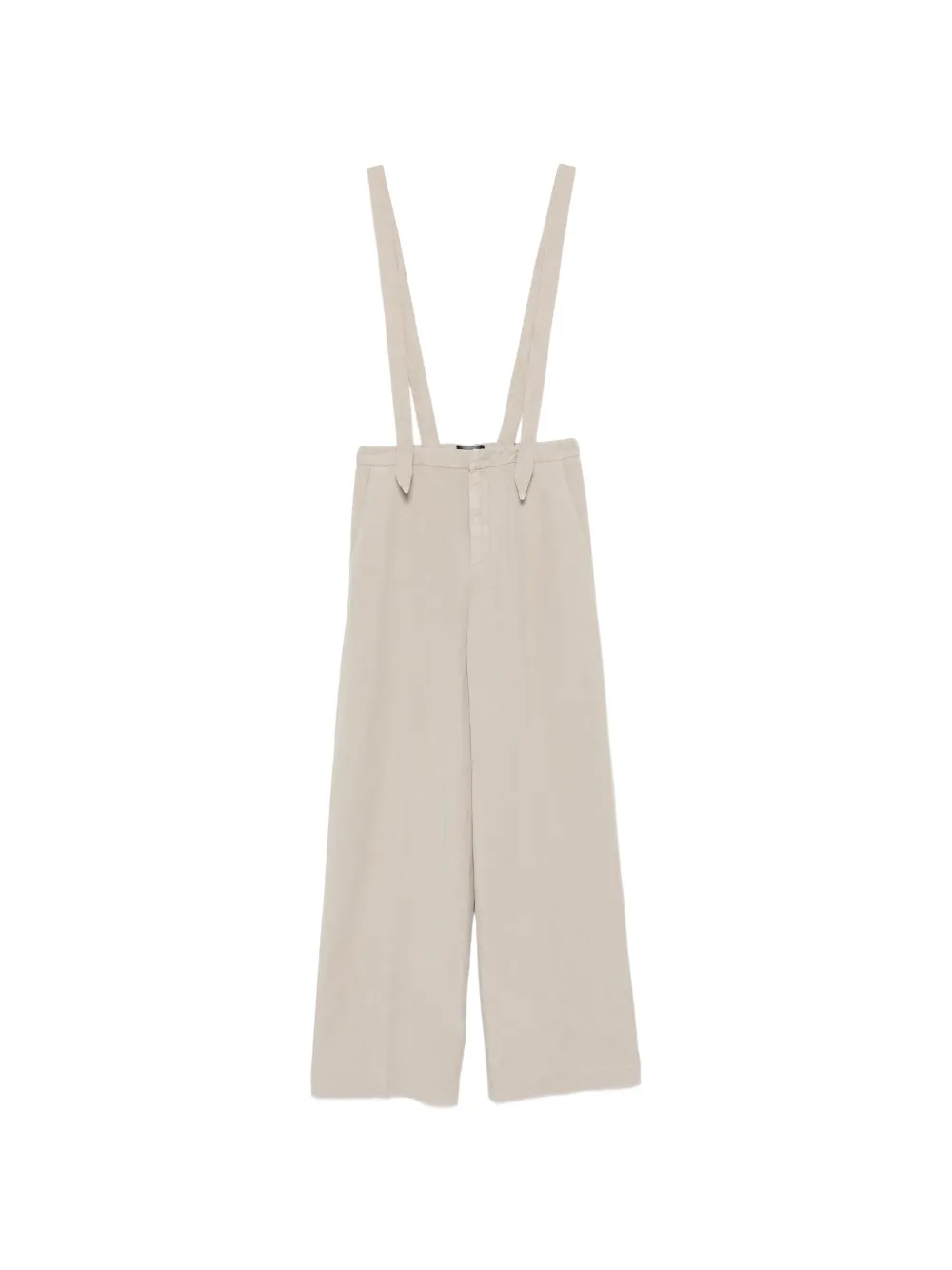 DONDUP suspender palazzo pants - Toni neutri