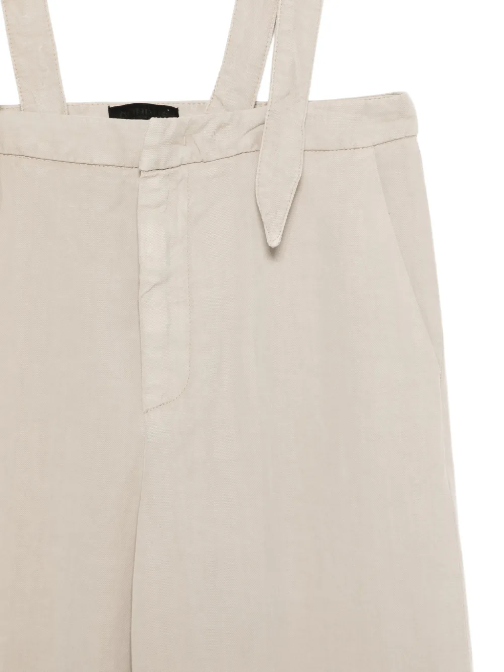  Dondup Suspender Palazzo Pants - Neutrals 