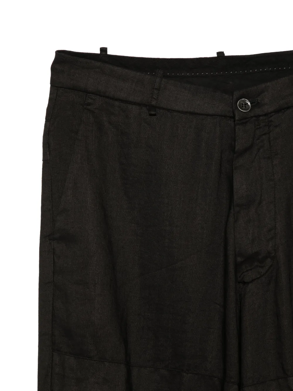  Masnada Buttoned Cargo Trousers - Black 