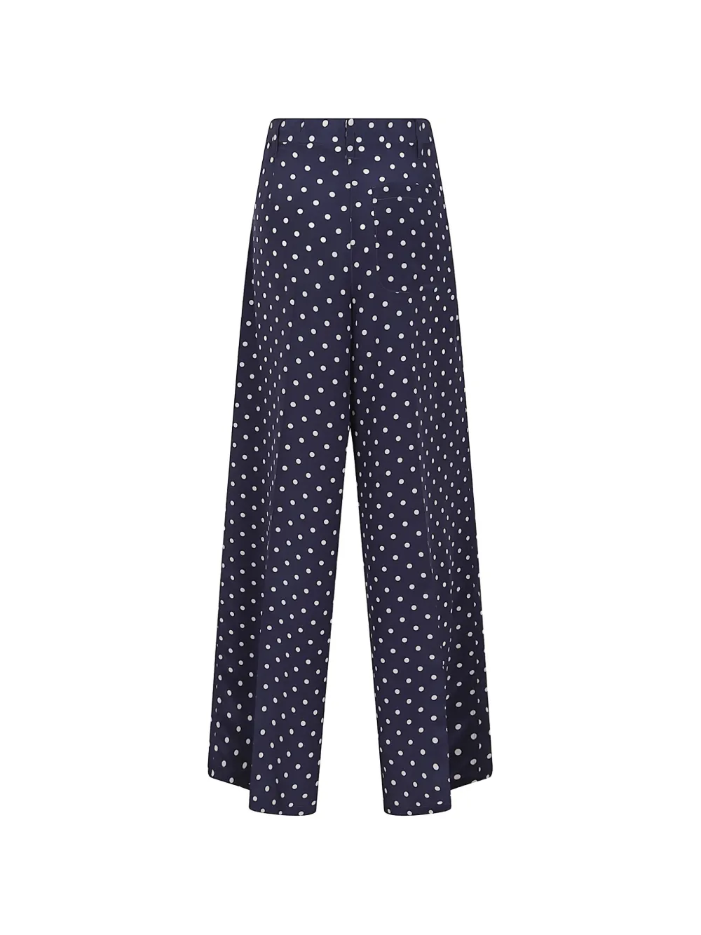 P.A.R.O.S.H. Broek met trekkoordtaille en stippen Blauw