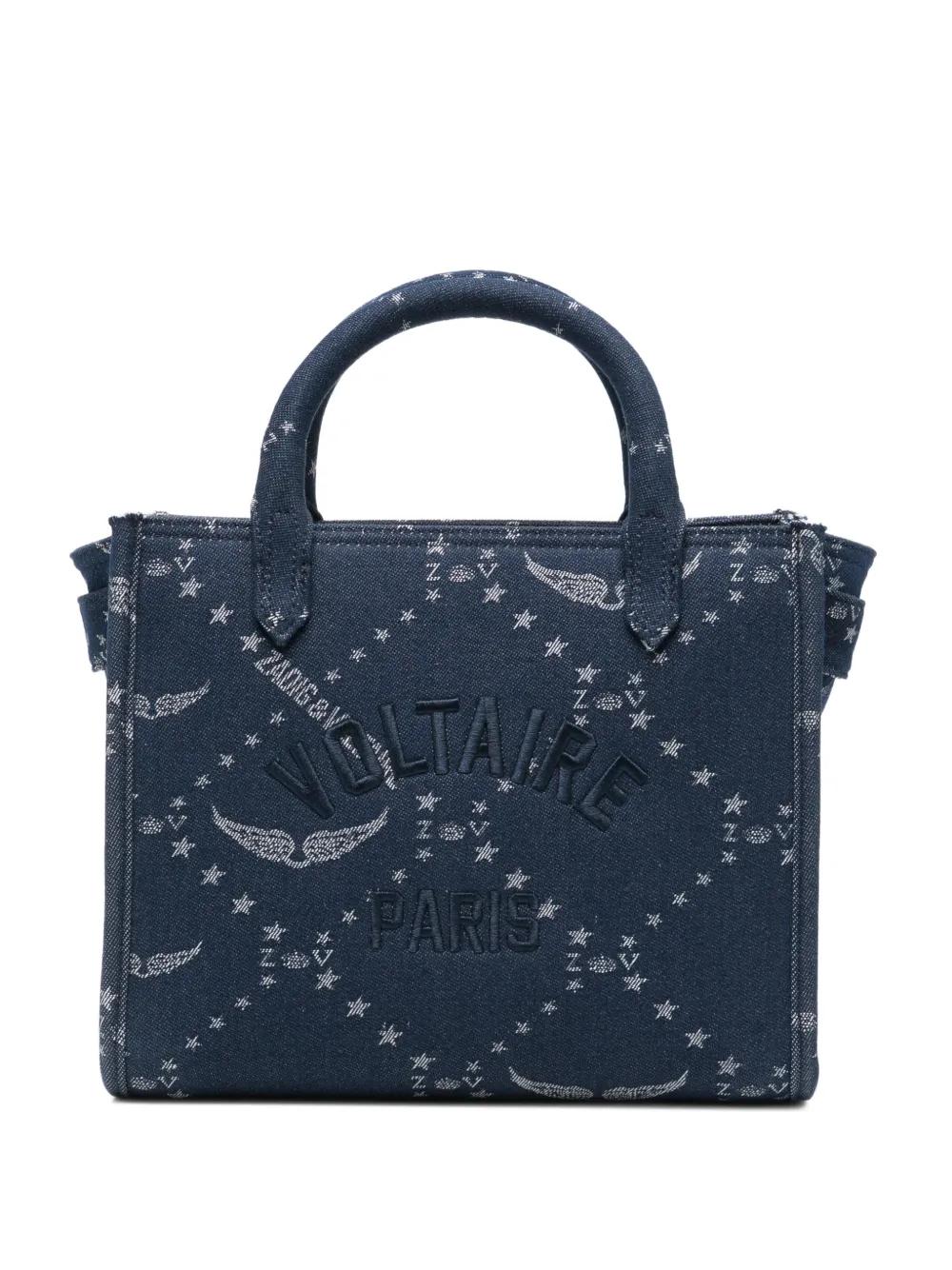 Zadig&Voltaire XS Angel star-print denim tote bag - Blu