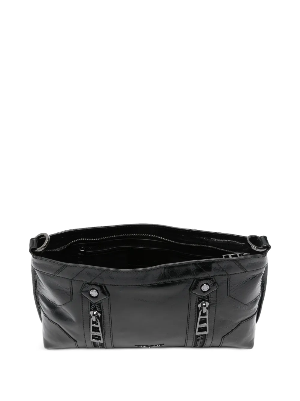 Zadig&Voltaire Sunny Moody gelakte schoudertas Zwart