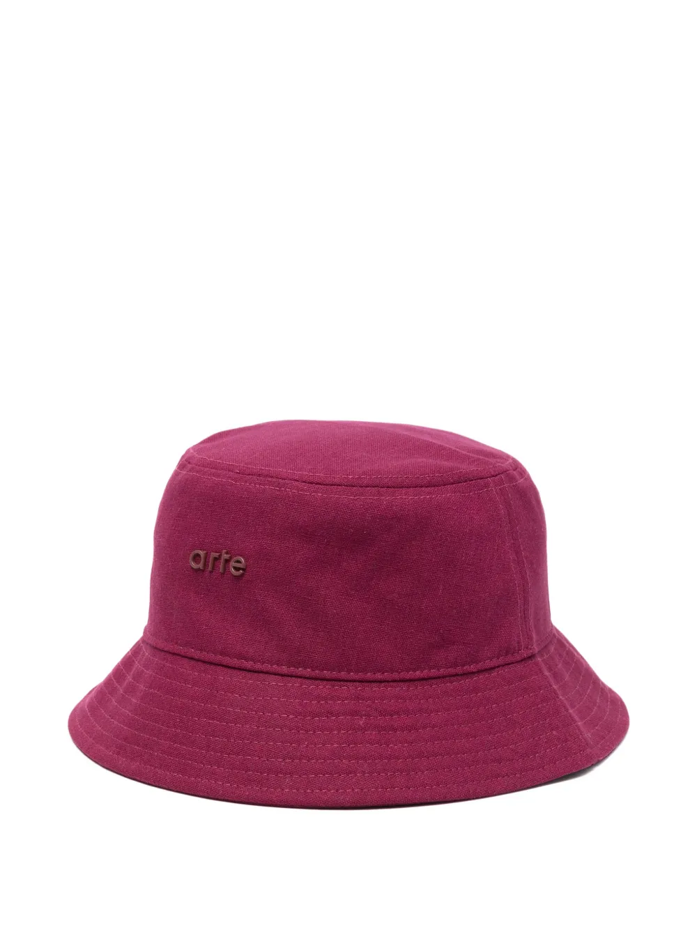 Arte Antwerp logo-detail bucket hat - Viola