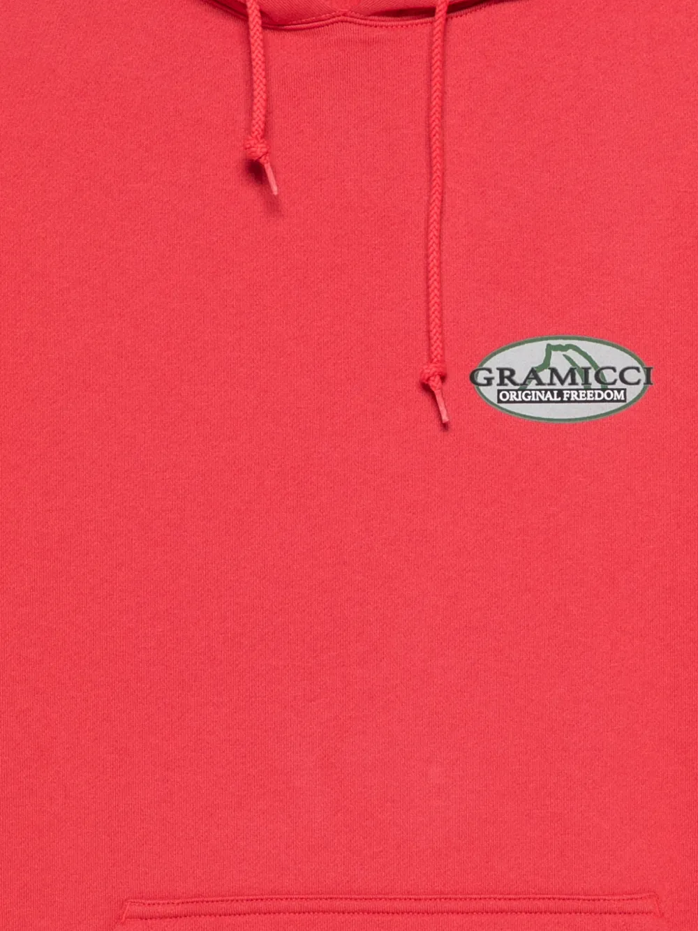 Gramicci Hoodie met logodetail Rood