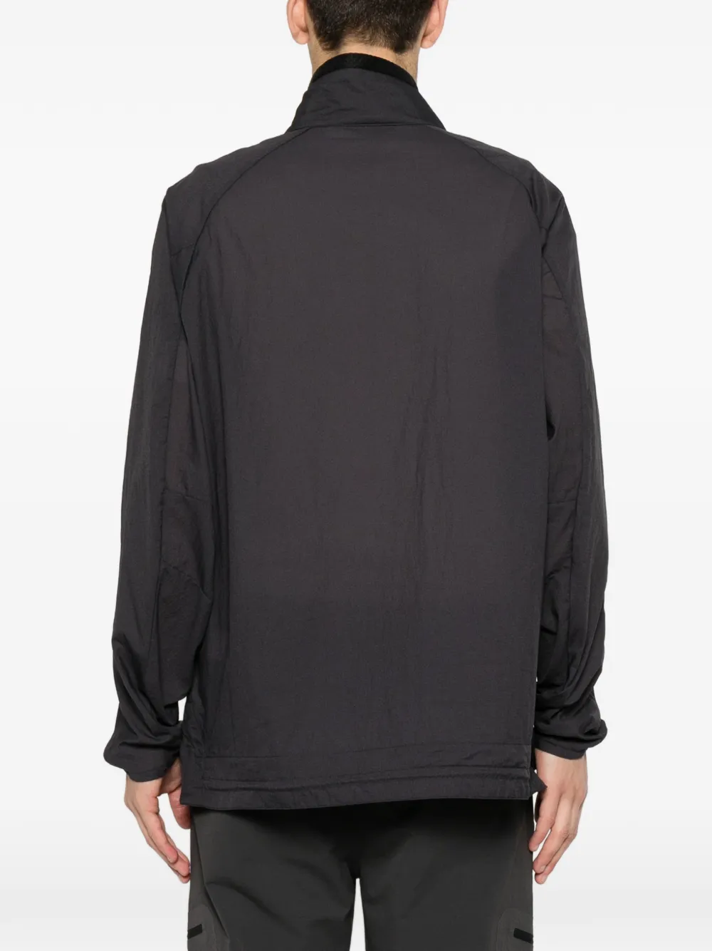 Gramicci Jack met logoprint en halve rits Grijs