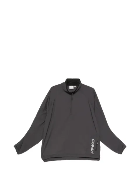 Gramicci logo-print half-zip jacket