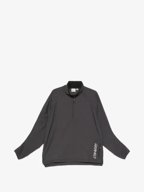 Gramicci logo-print half-zip jacket