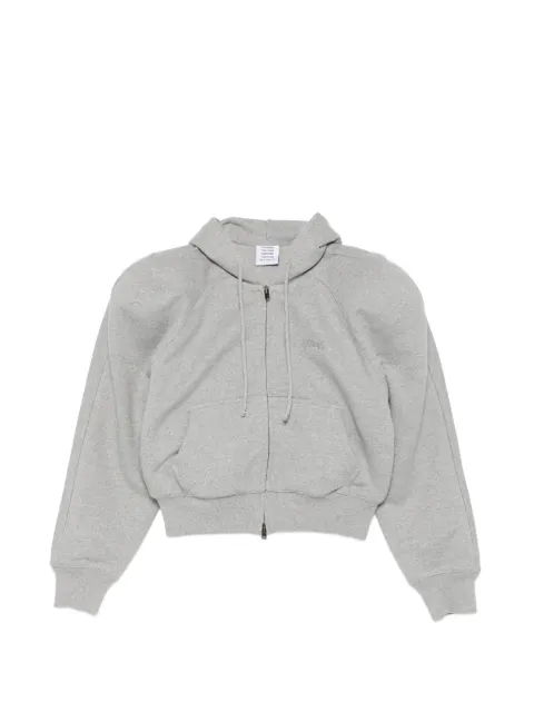 VETEMENTS jersey zip hoodie