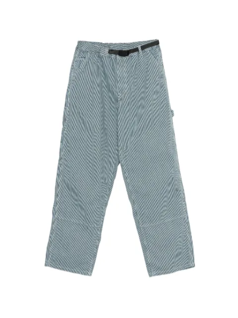 Gramicci striped belted trousers