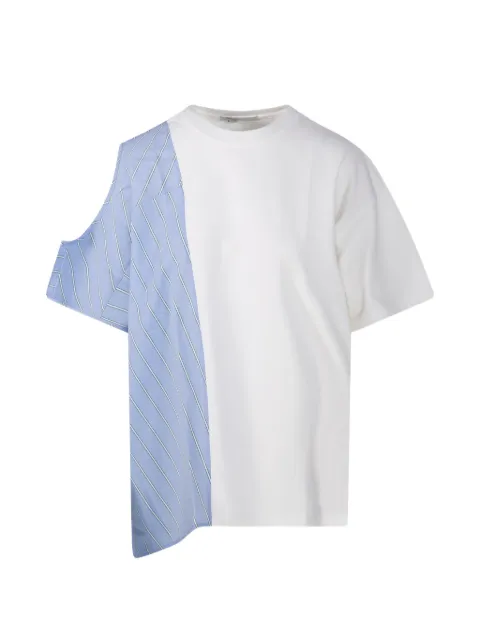 RE CODE striped panel T-shirt