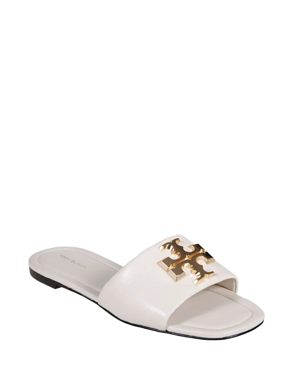 Tory Burch Eleanor logo-plaque sandals Beige