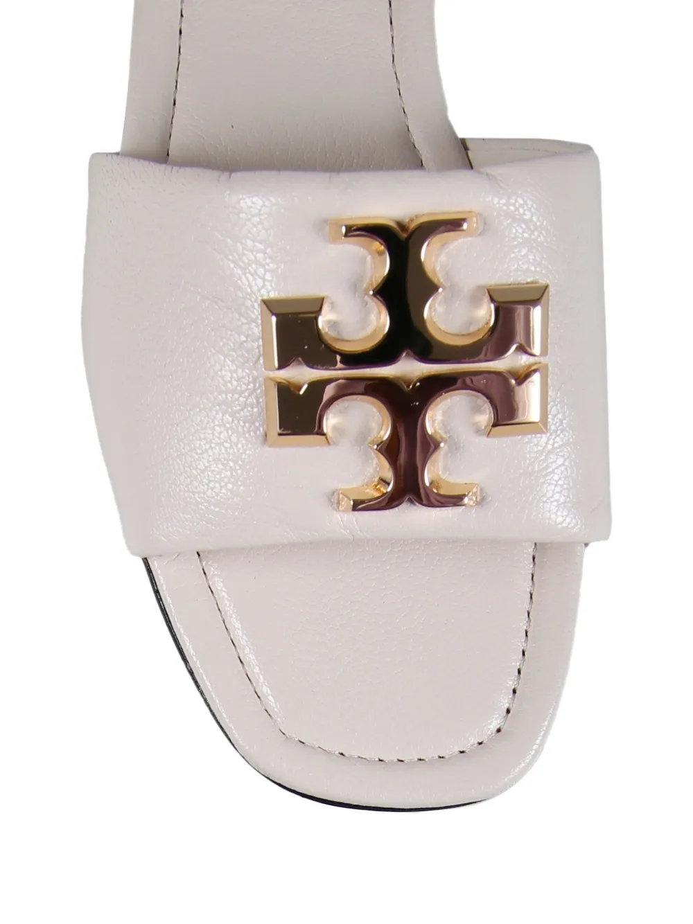 Tory Burch Eleanor logo-plaque sandals Beige