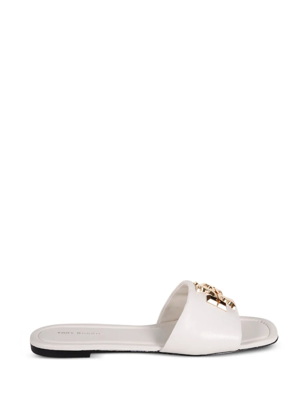 Tory Burch Eleanor logo-plaque sandals Beige