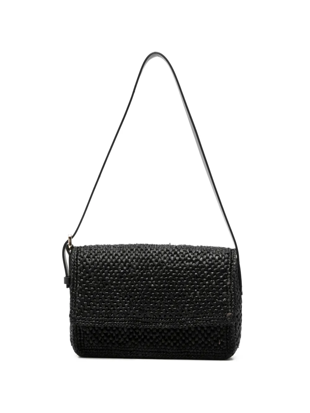 Manebi woven leather shoulder bag - Nero