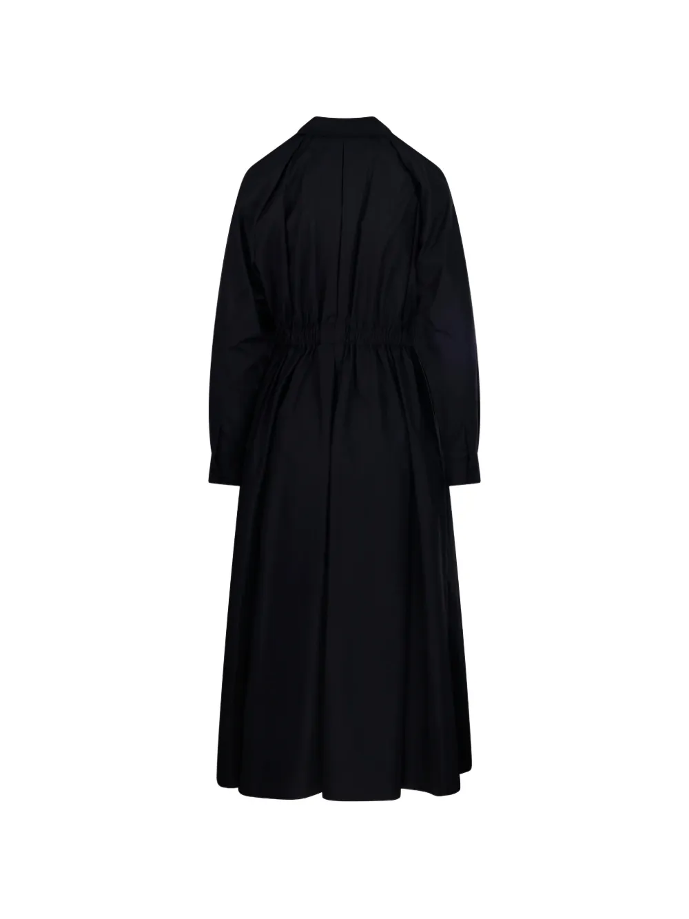  Max Mara V-neck Drawstring Midi Dress - Black 