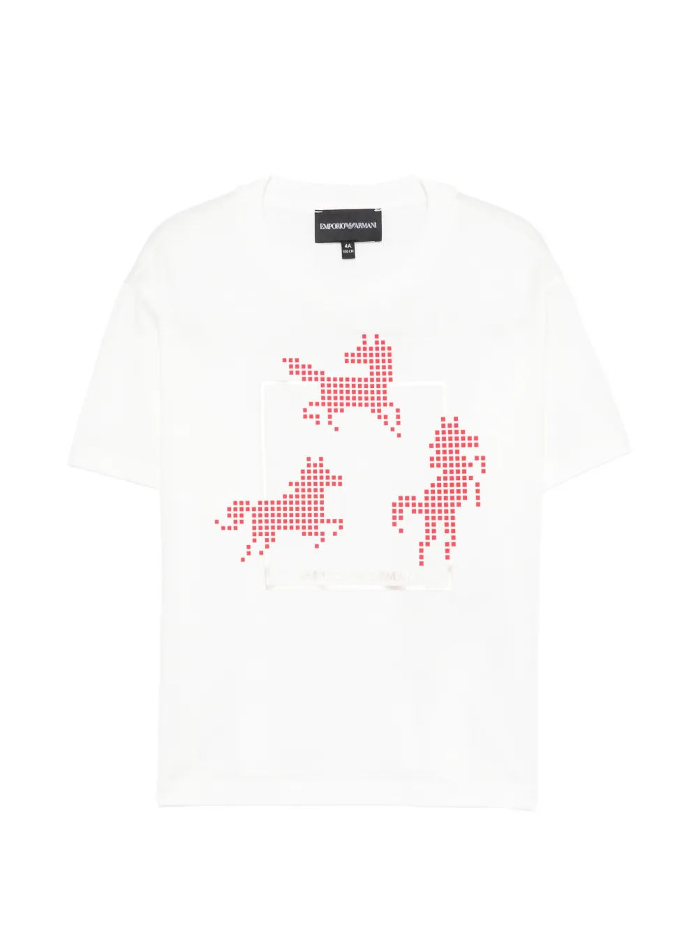 Emporio Armani Kids logo-print T-shirt - Bianco