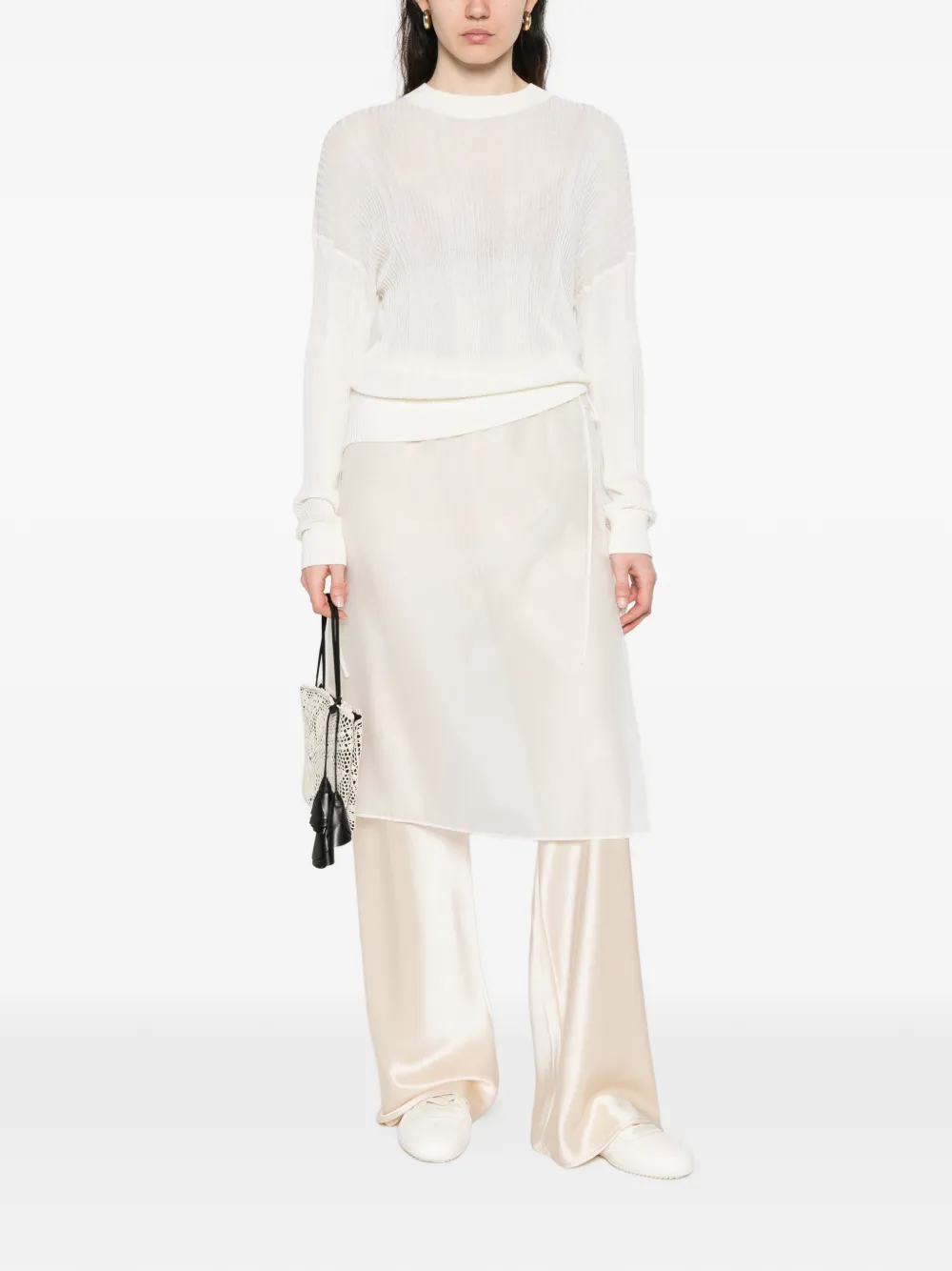 Drawstring Midi Skirt