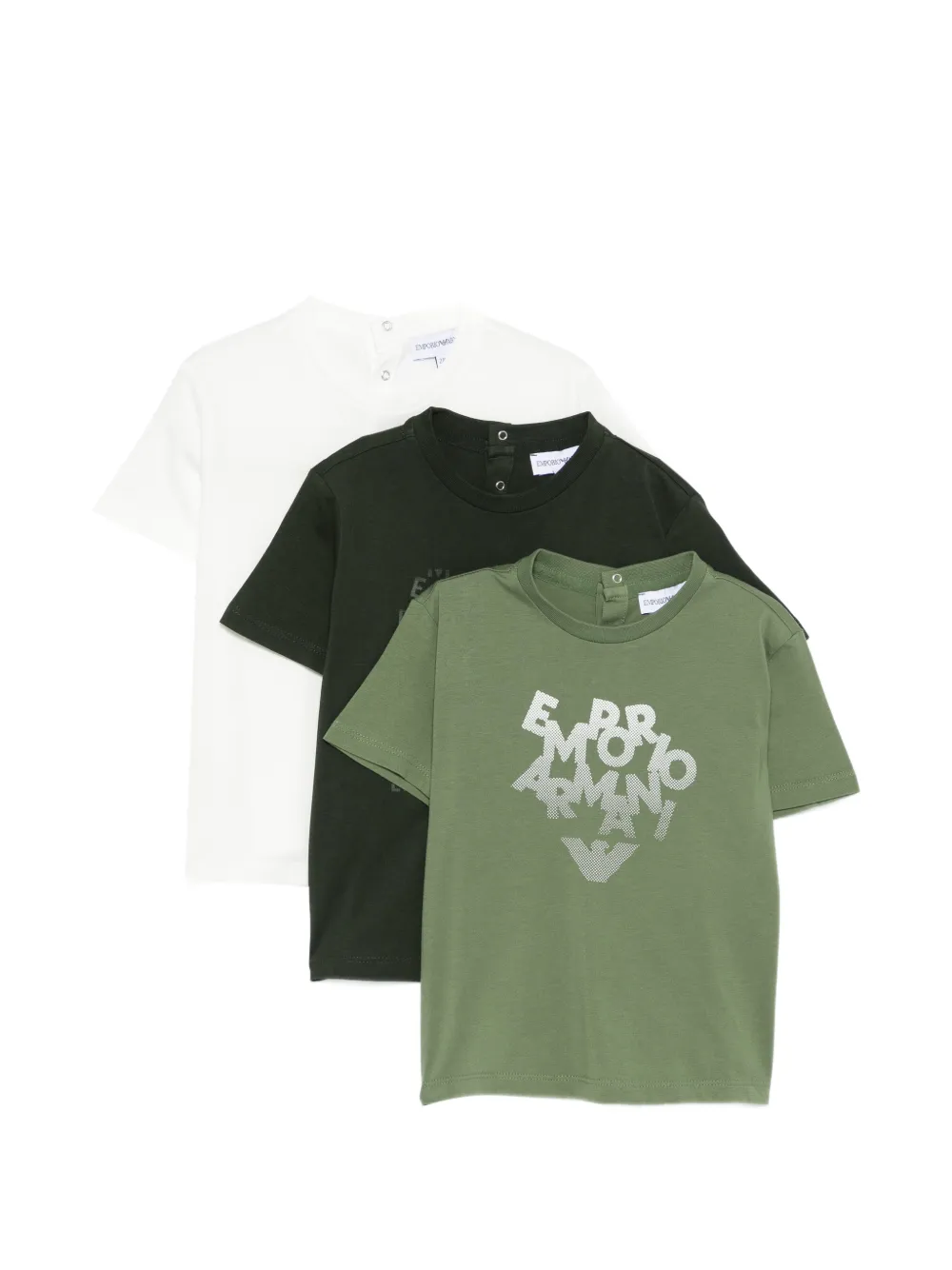 Emporio Armani Kids crew-neck T-shirt - Verde