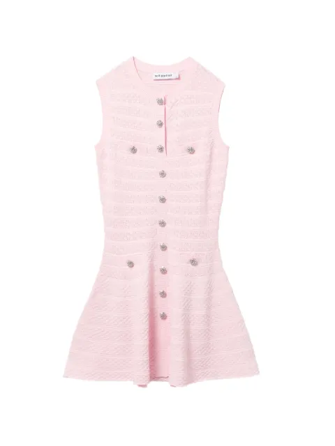 Self-Portrait vestido corto Diamante