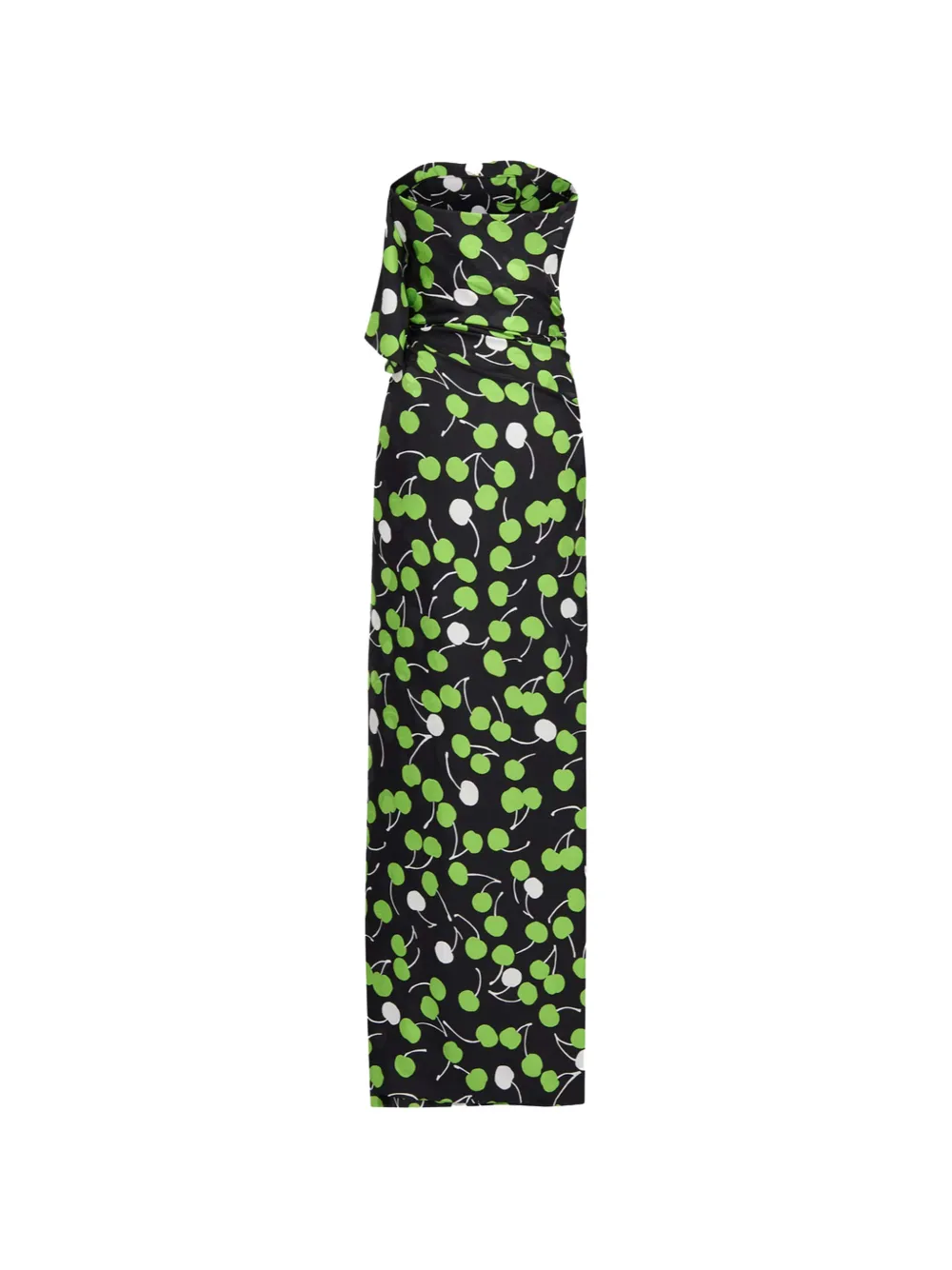 Saint Laurent Strapless maxi-jurk Zwart