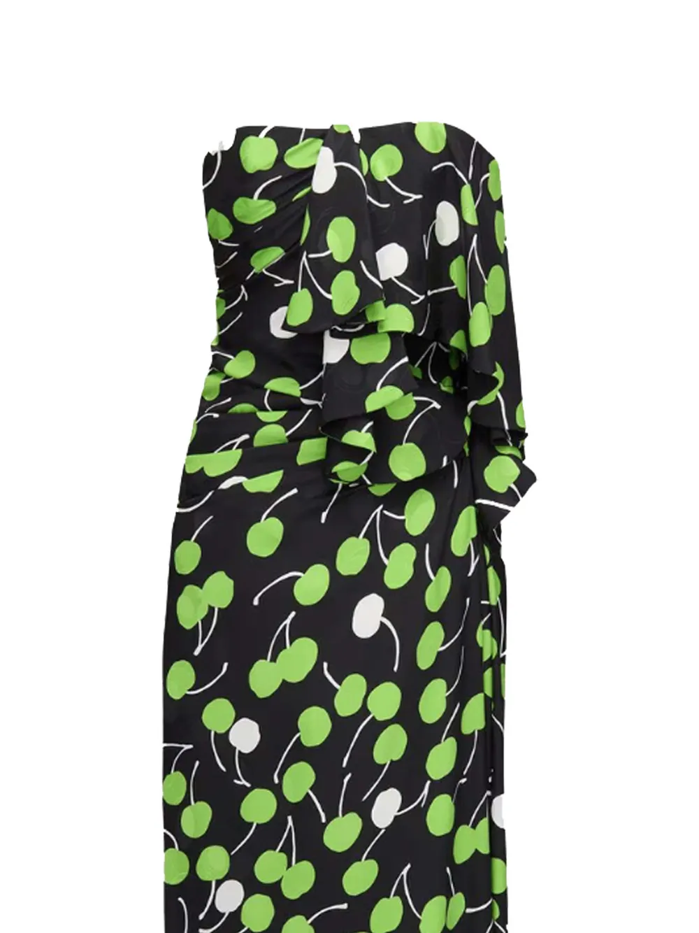 Saint Laurent Strapless maxi-jurk Zwart
