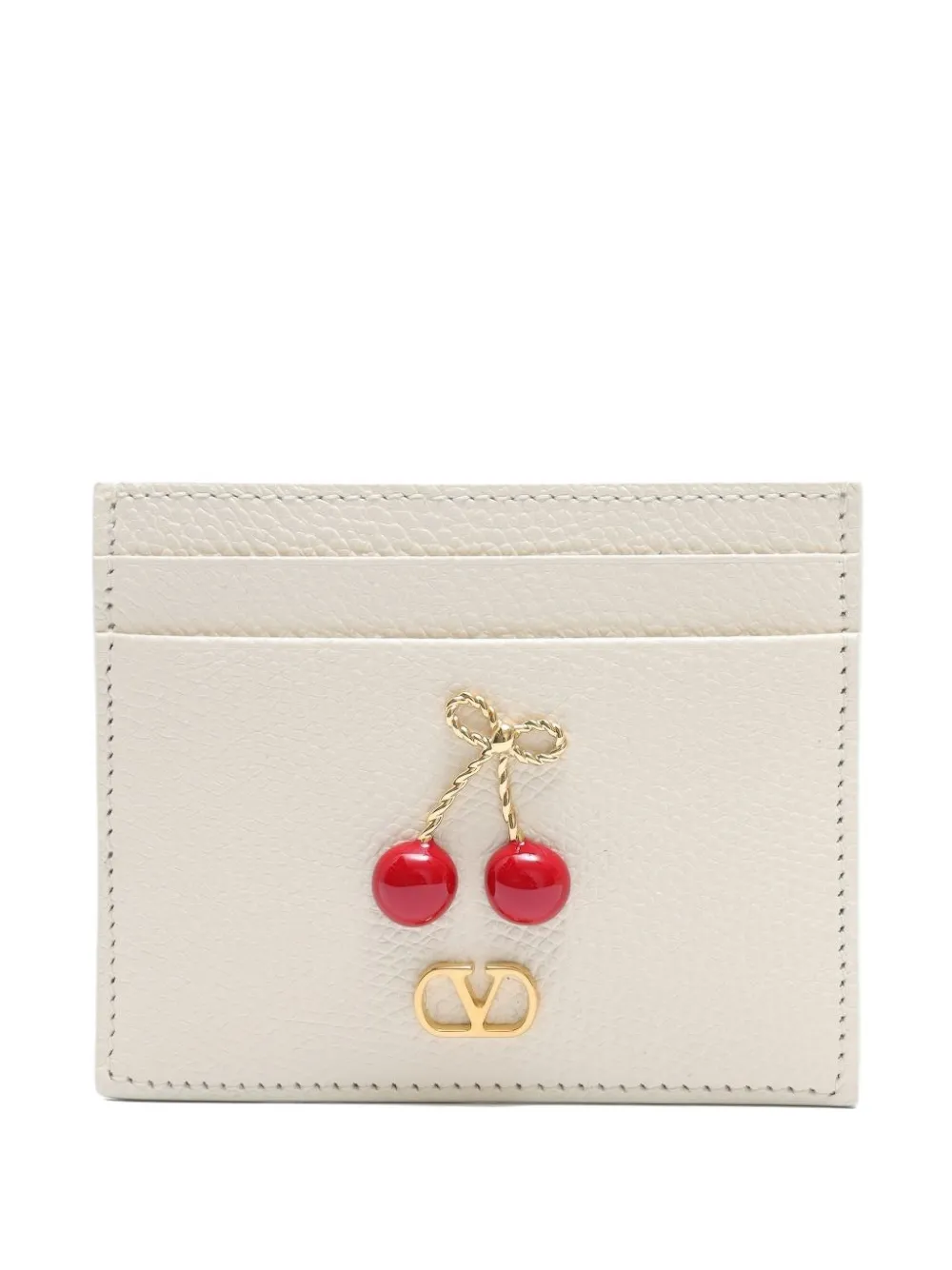 Valentino Garavani Portacarte Cheryfish - Bianco