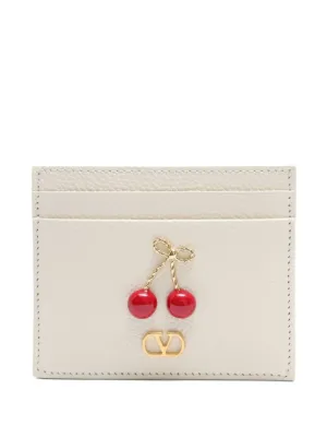 Valentino Garavani Cherryfic Grained Wallet | Blue | FARFETCH