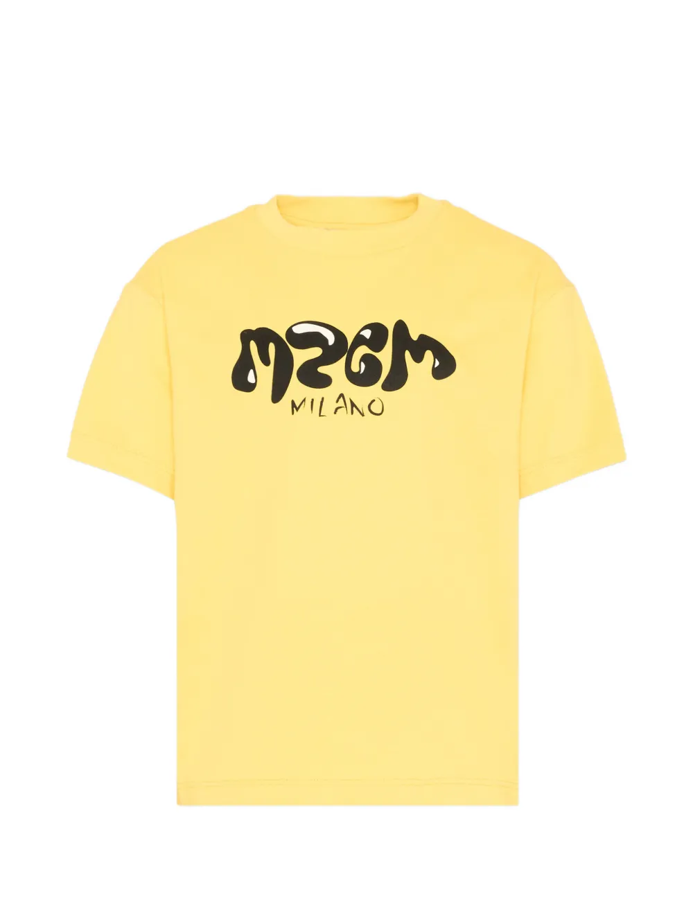 MSGM Kids short-sleeve logo-detail T-shirt - Giallo