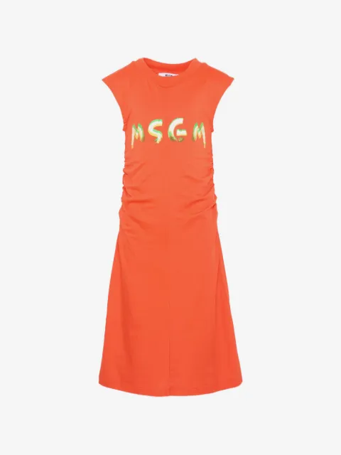 MSGM Kids ruched dress