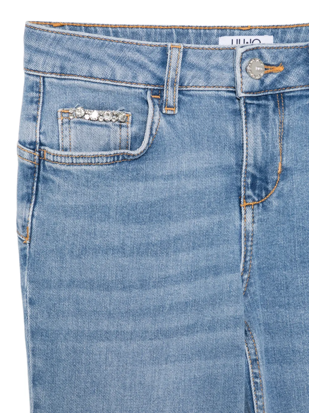  Liu Jo Embellished Flared Jeans - Blue 