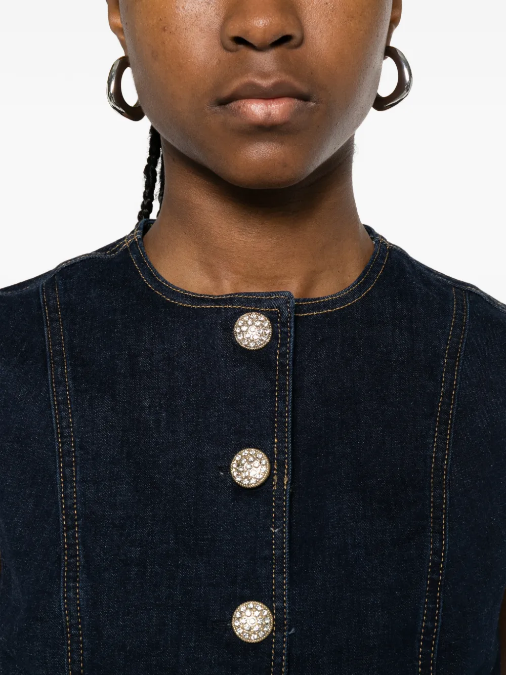 LIU JO Gilet met knopen Blauw