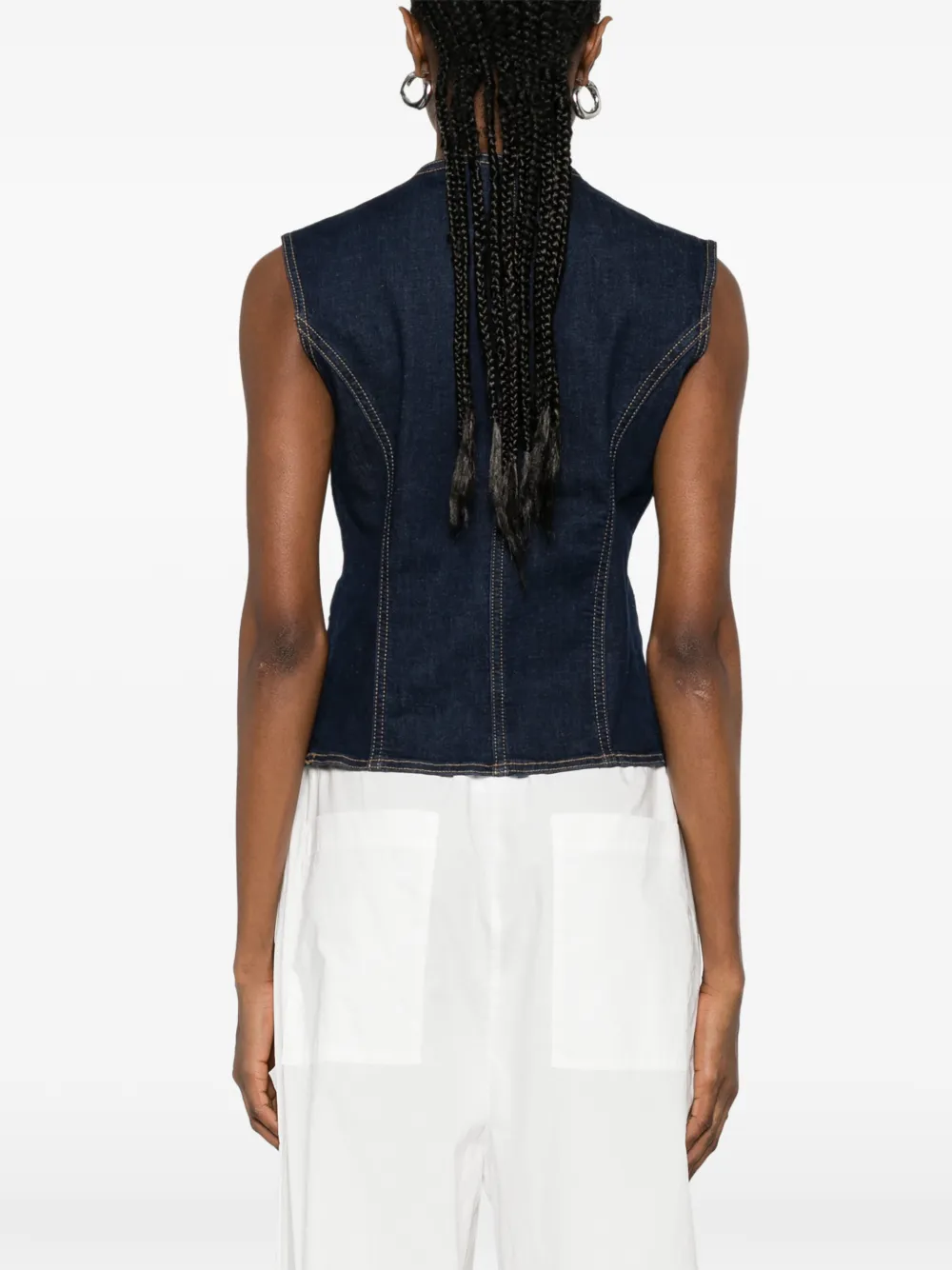 LIU JO Gilet met knopen Blauw