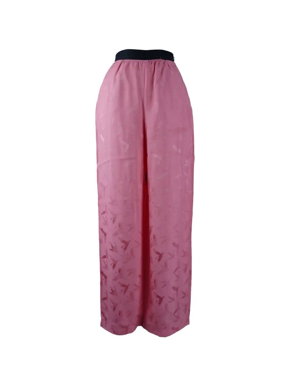 Maje patterned-jacquard palazzo trousers - Rosa