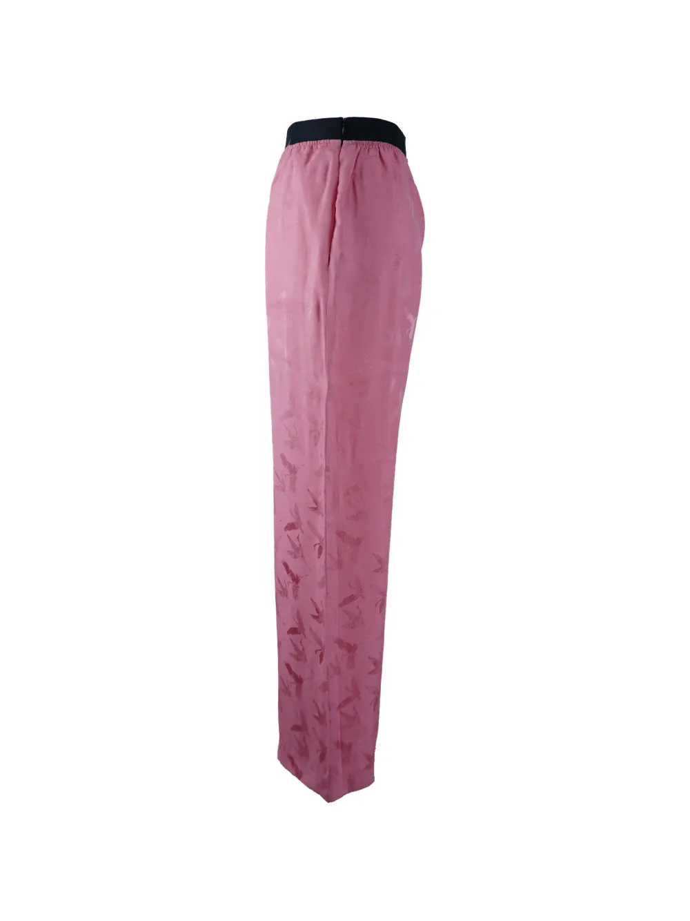 Patterned-Jacquard Palazzo Trousers