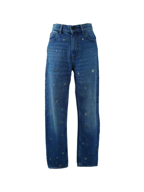 SANDRO charm-embellished jeans