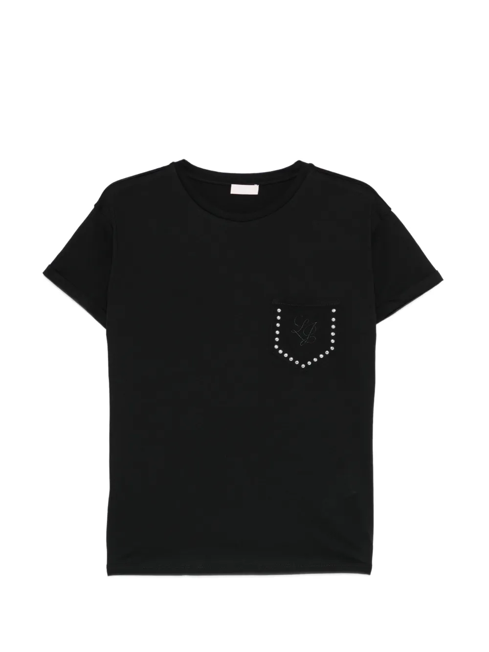 LIU JO embellished pocket T-shirt - Nero