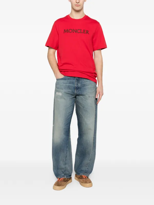 jiro Moncler Genius グラフィック Tシャツ レッド Moncler Camiseta