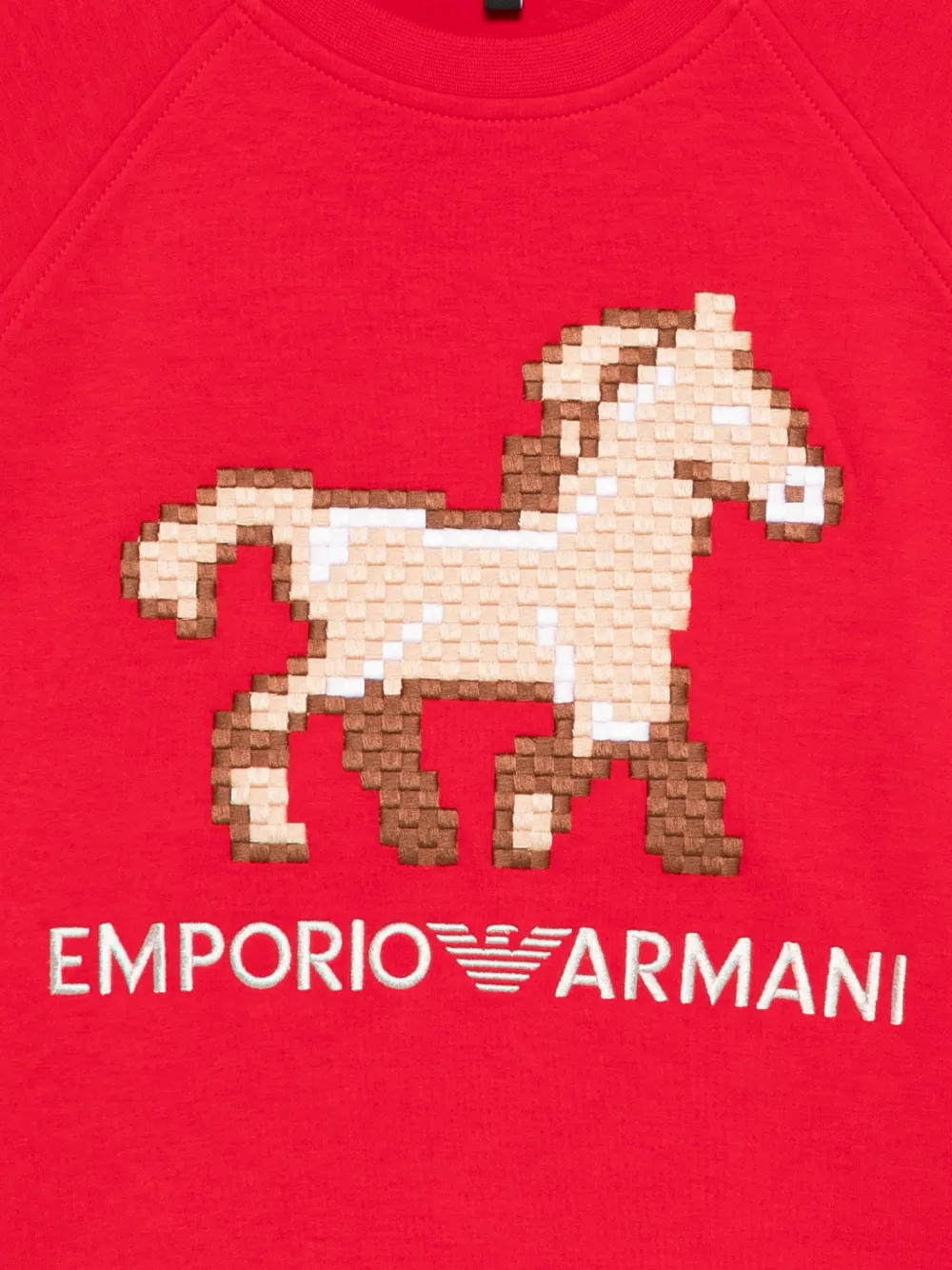 Horse-Embroidery Sweatshirt