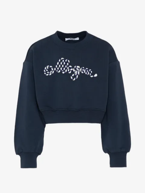 MSGM Kids chest-logo sweatshirt