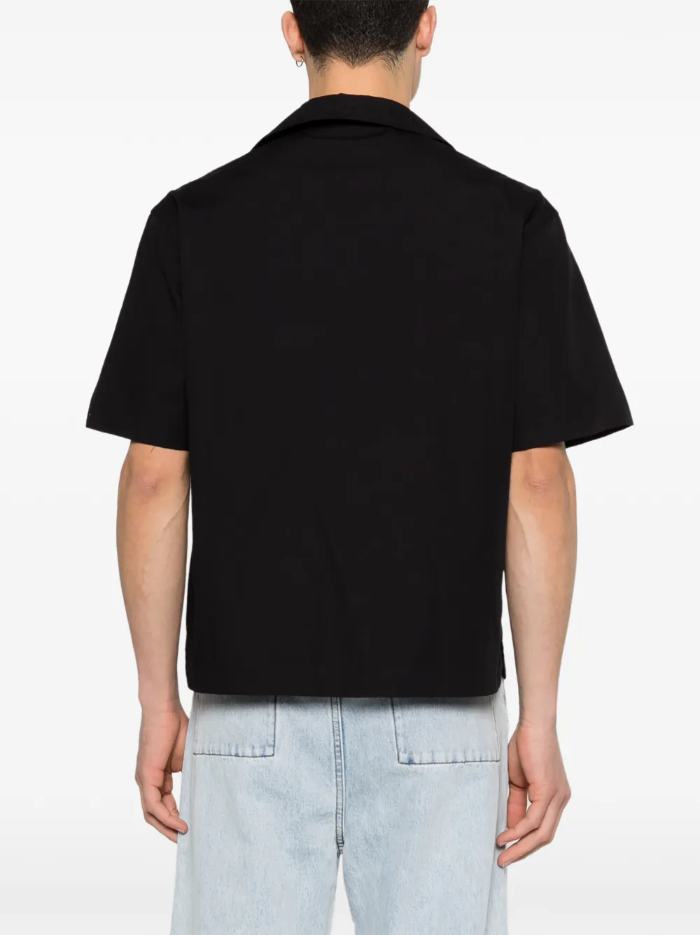 ENTIRE STUDIOS Shirt met korte mouwen en zak Zwart