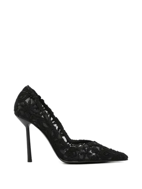 Le Silla lace pointed heeled pumps