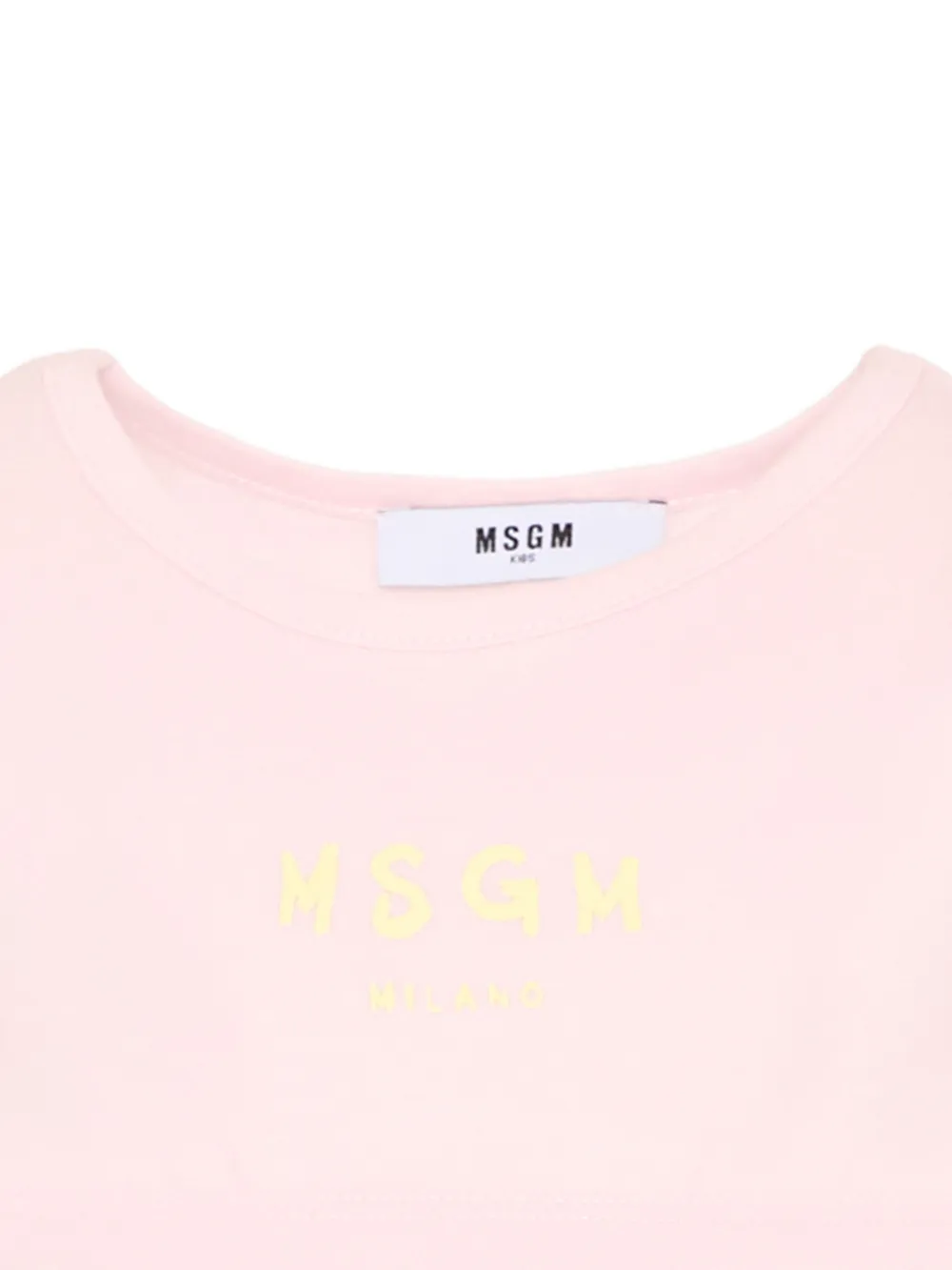  Msgm Kids Sleeveless Logo T-shirt - Pink 