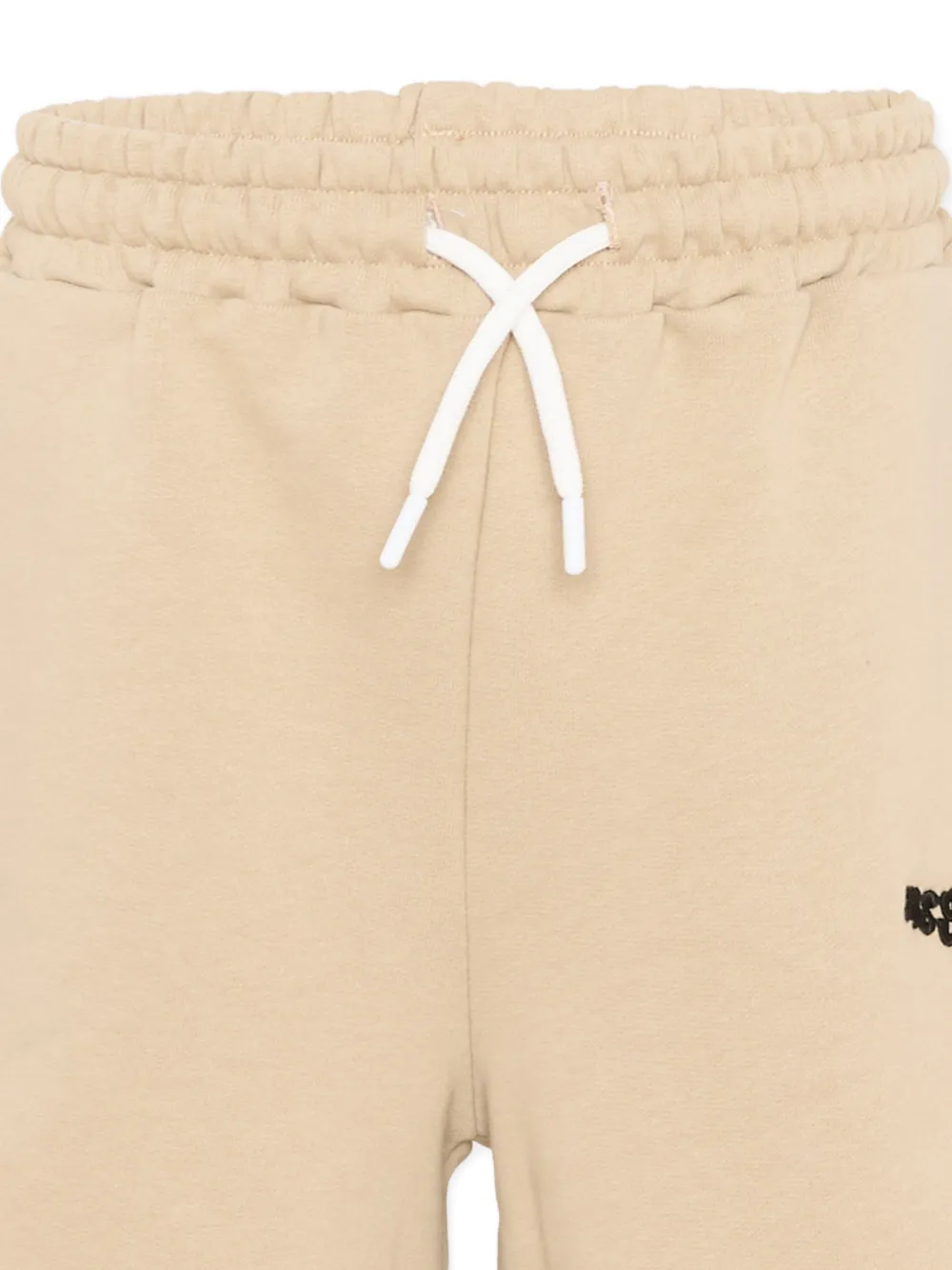  Msgm Kids Drawstring Athletic Shorts - Neutrals 