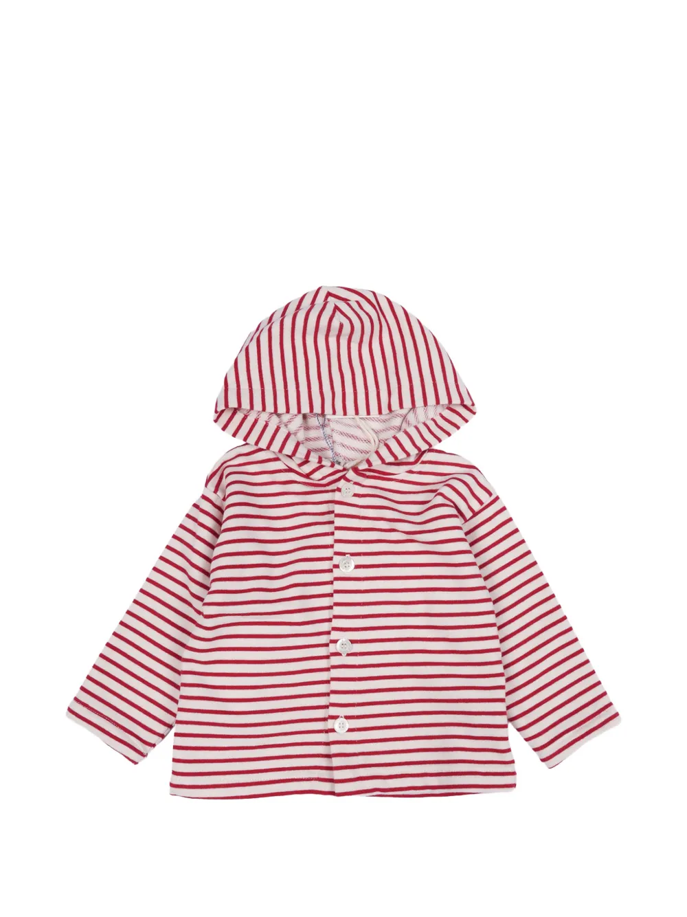BABE & TESS hoodie à rayures - Rouge