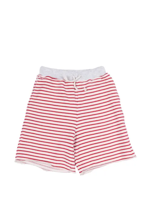 BABE & TESS Tazio striped cotton shorts