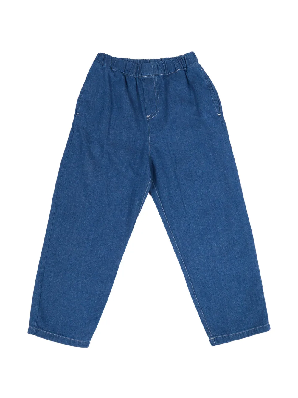 BABE & TESS elasticated-waist jeans - Blu