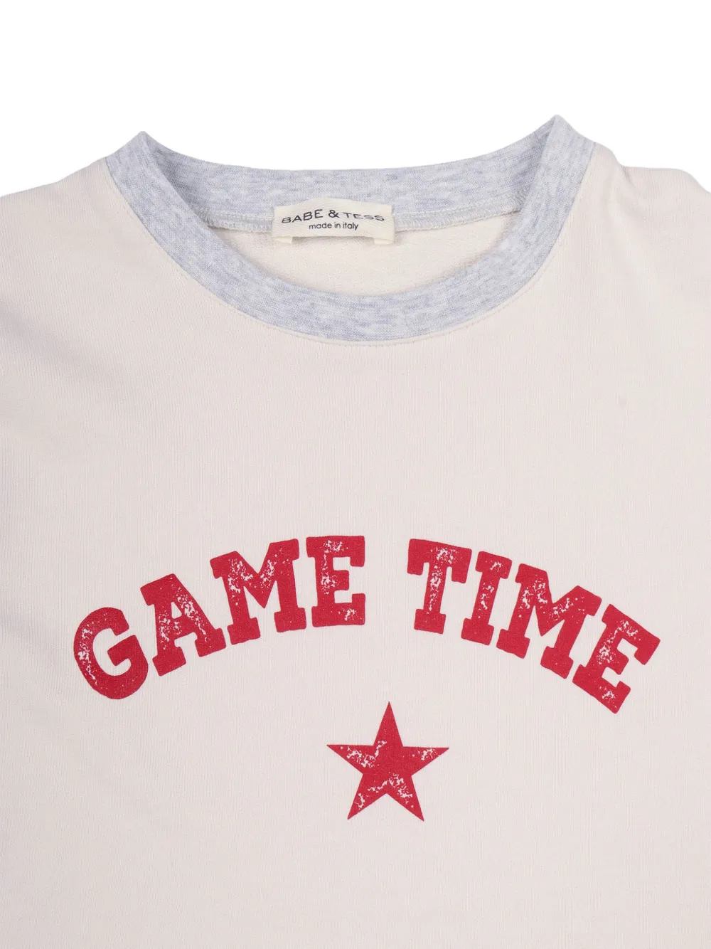  Babe & Tess Sudadera Game Con Logo Estampado - Blanco 