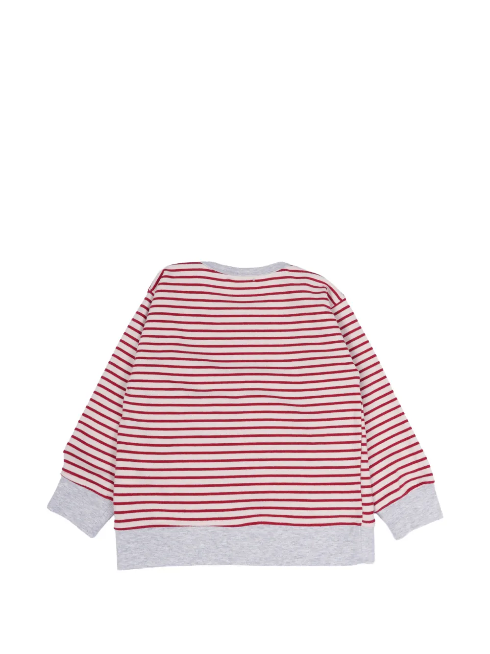 BABE & TESS Tito top met horizontale streep Rood