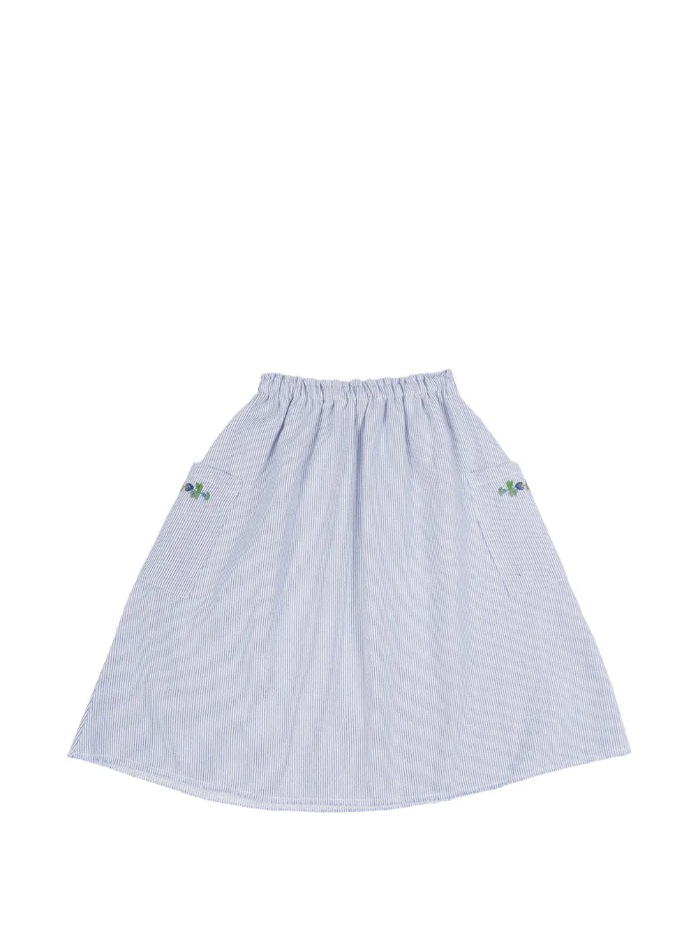  Babe & Tess Falda Midi Alexa Bordada - Azul 